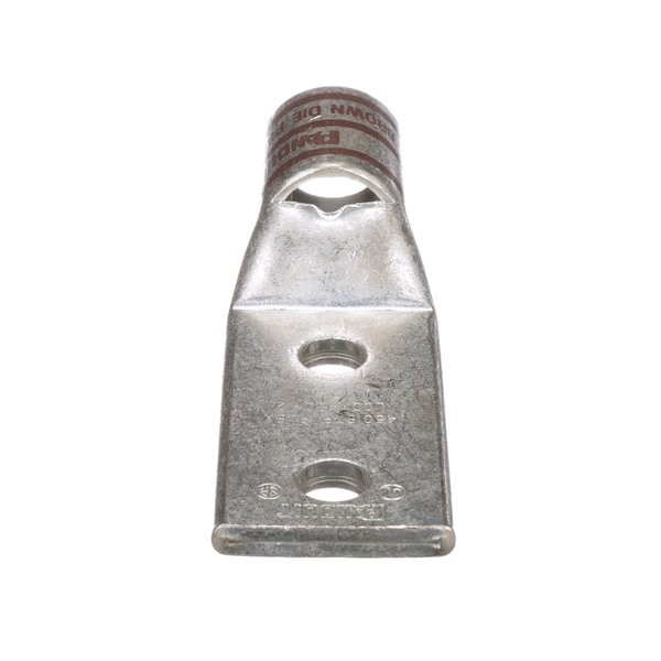 Panduit Copper Compression Lug, 2 Hole, 45 Degree Bend0 Kcmi LCDX450-12-6